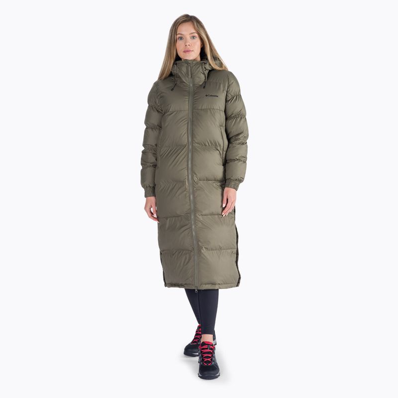 Piumino Columbia Pike Lake Long verde pietra/verde oliva da donna