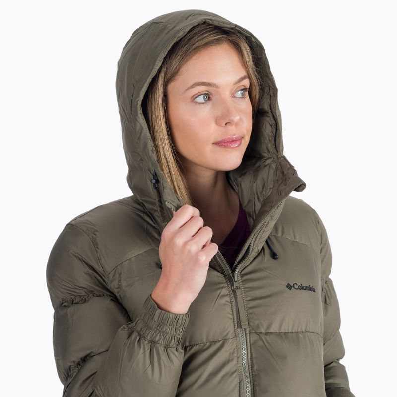 Piumino Columbia Pike Lake Long verde pietra/verde oliva da donna 6