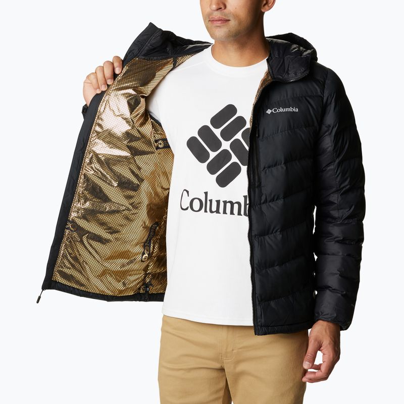 Columbia Labyrinth Loop Uomo Piumino con cappuccio nero 4