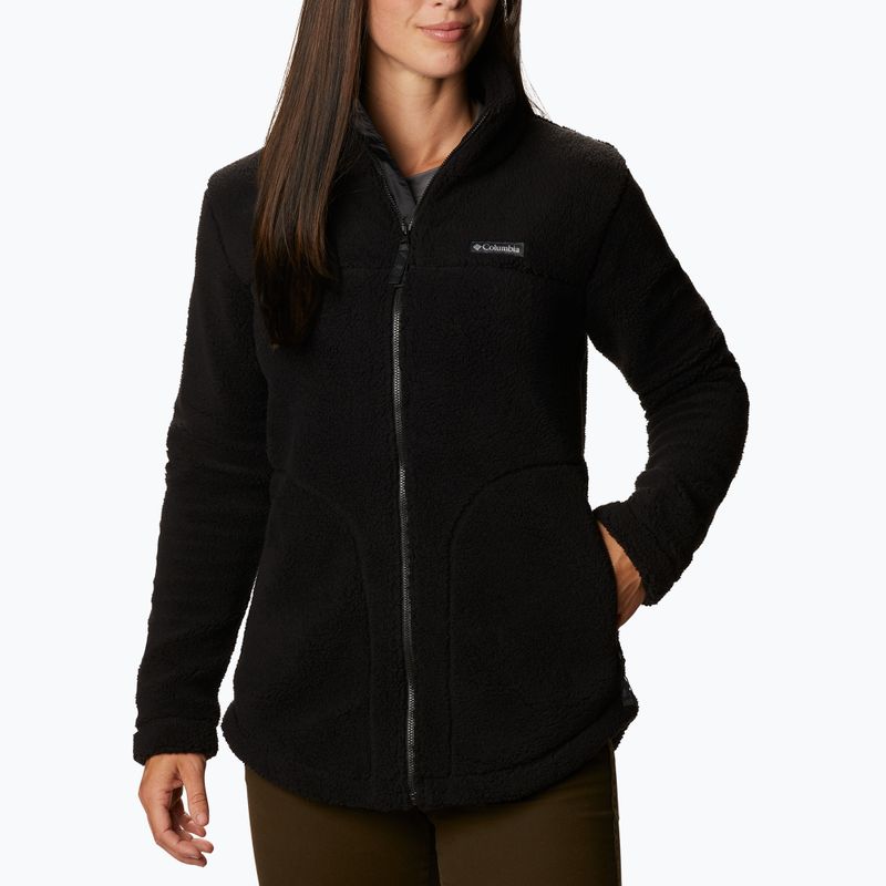 Felpa trekking Columbia West Bend donna nero