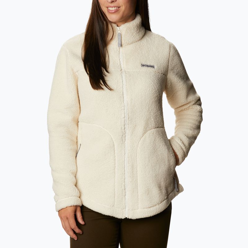 Felpa da trekking Columbia West Bend chalk da donna