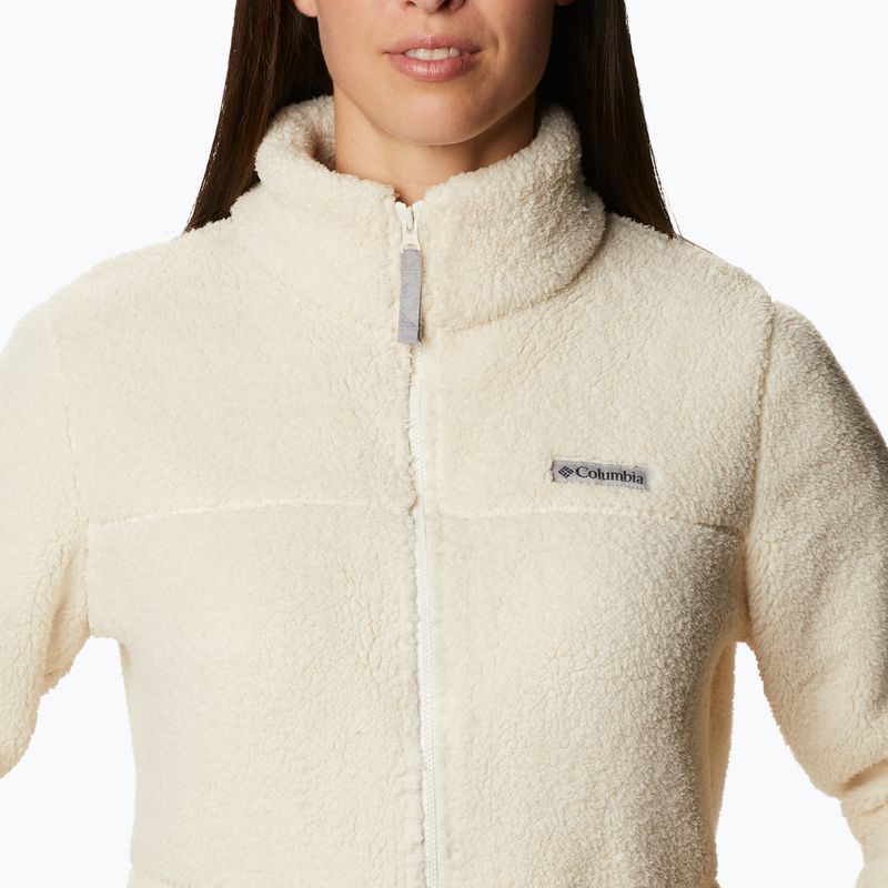 Felpa da trekking Columbia West Bend chalk da donna 4