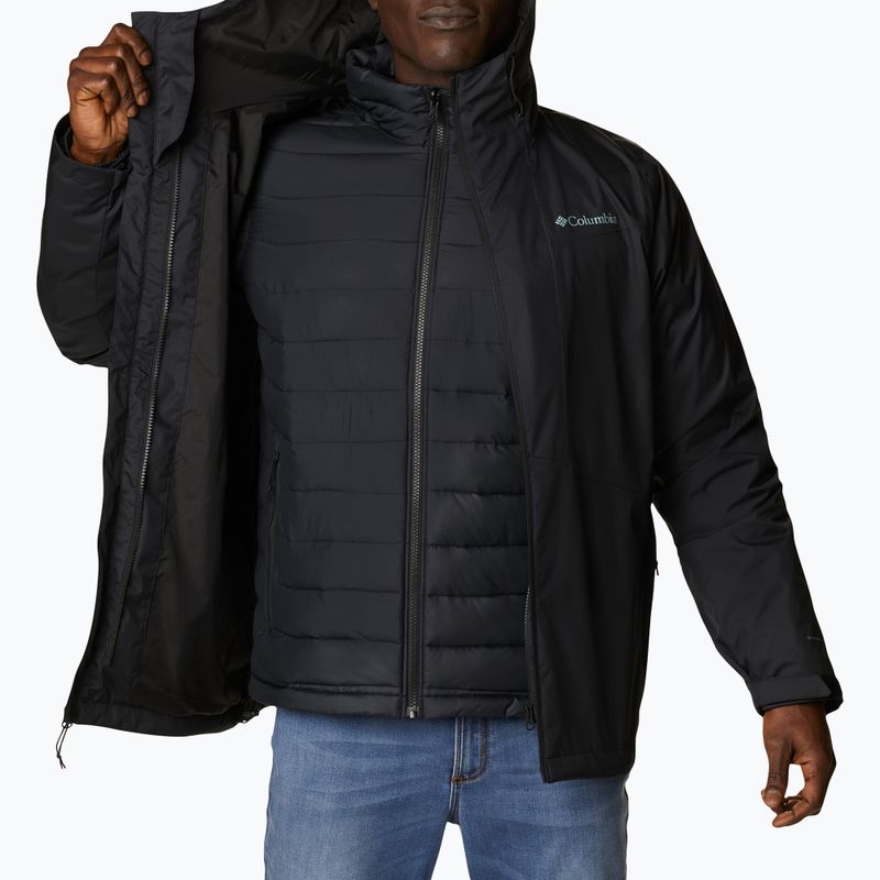 Giacca 3 in 1 Columbia Wallowa Park Interchange nera da uomo 4