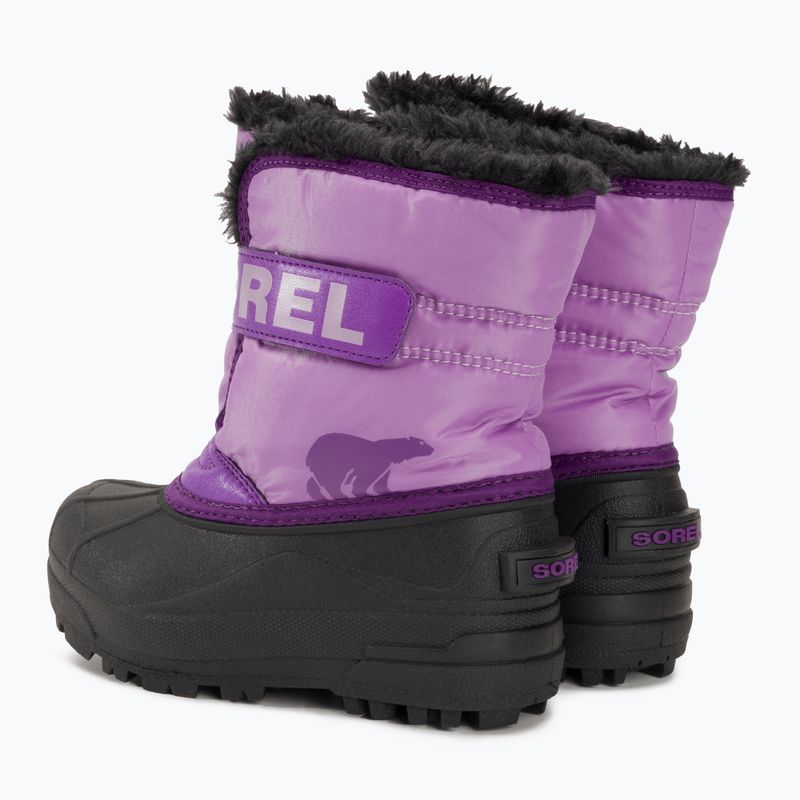 Sorel Snow Commander junior stivali da neve gumdrop/viola viola 3