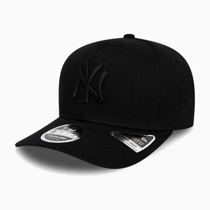 Cappellino New Era Tonal Black 9Fifty Stretch Snap New York Yankees nero 4