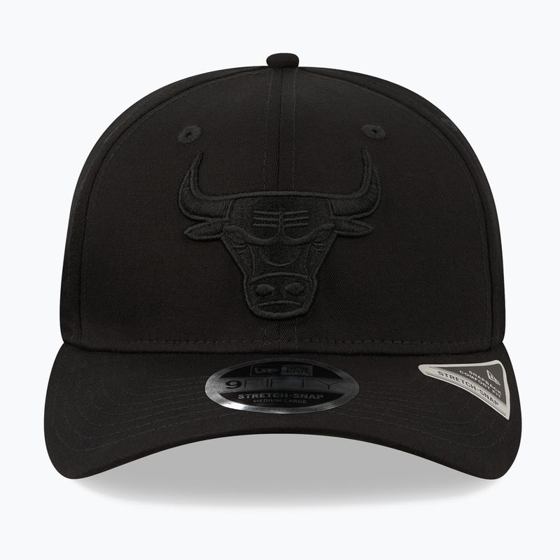 Cappello New Era Tonal Black 9Fifty Stretch Snap Chicago Bulls nero 3