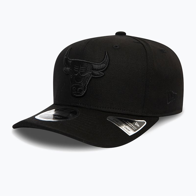 Cappello New Era Tonal Black 9Fifty Stretch Snap Chicago Bulls nero 4