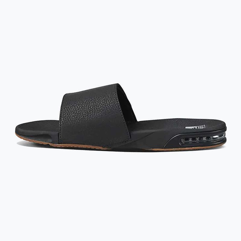 REEF Fanning Slide nero/argento infradito da uomo 11