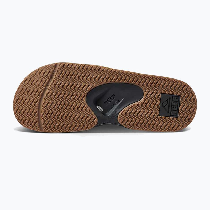 REEF Fanning Slide nero/argento infradito da uomo 13