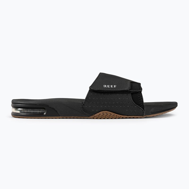 REEF Fanning Slide nero/argento infradito da uomo 2