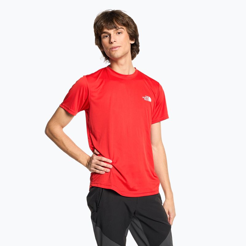 Maglietta da uomo The North Face Reaxion Red Box rosso fuoco