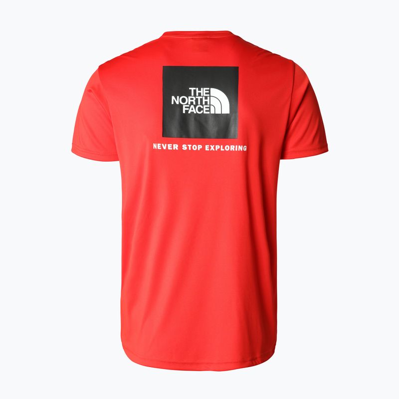 Maglietta da uomo The North Face Reaxion Red Box rosso fuoco 5