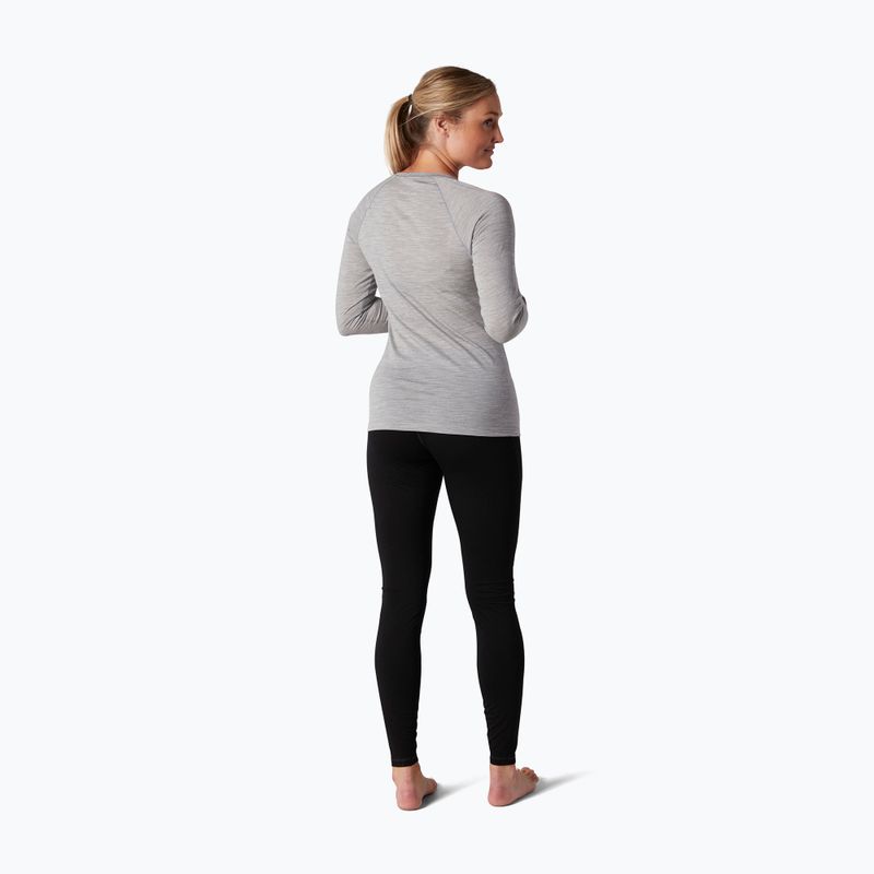 Smartwool Merino 150 Baselayer donna in box a manica lunga termica grigio chiaro heather 6