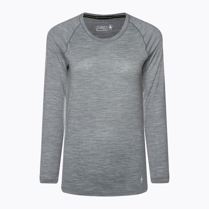 Smartwool Merino 150 Baselayer donna in box a manica lunga termica grigio chiaro heather