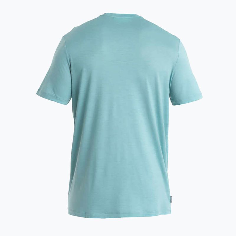 Uomo Icebreaker Merino 150 Tech Lite III cloud ray trekking shirt 2