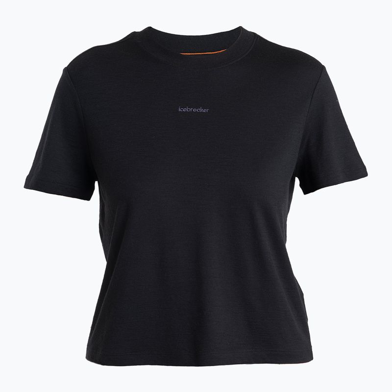 Icebreaker maglia trekking donna Merino 150 Tech Lite III SS Crop Tee nero 6