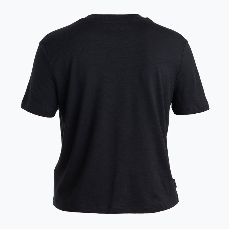 Icebreaker maglia trekking donna Merino 150 Tech Lite III SS Crop Tee nero 7
