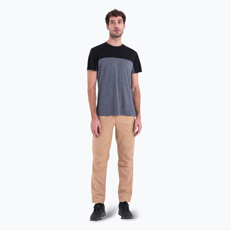 Icebreaker Merino Cool-Lite Sphere III SS Tee Uomo Colour Block graphite hthr trekking shirt 3