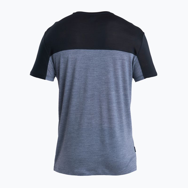 Icebreaker Merino Cool-Lite Sphere III SS Tee Uomo Colour Block graphite hthr trekking shirt 8