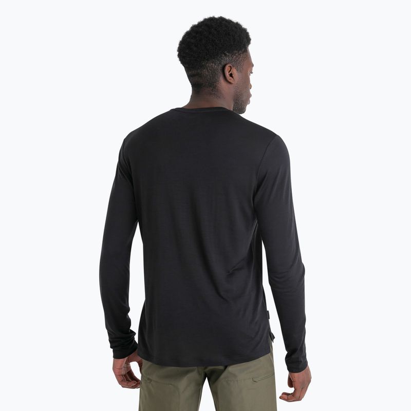 Icebreaker trekking uomo manica lunga Merino 125 Cool-Lite Sphere III LS Tee nero 3