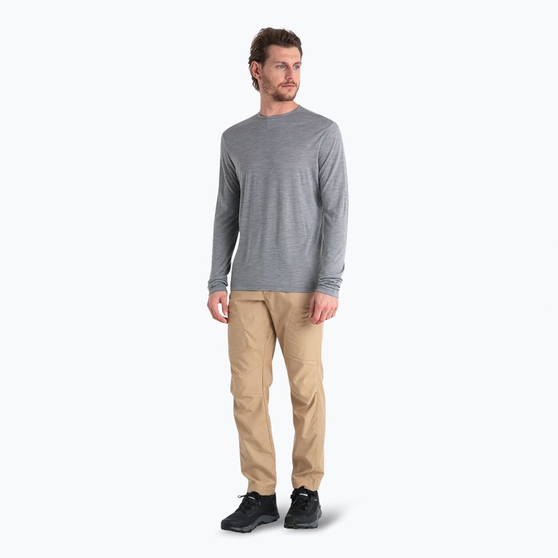 Uomo Icebreaker Merino 125 Cool-Lite Sphere III LS Tee metro heather trekking longsleeve 2
