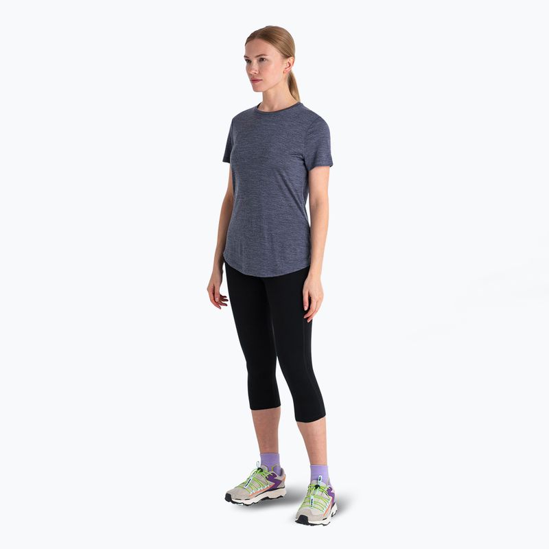 Maglietta da trekking Icebreaker donna Merino 125 Cool-Lite Sphere III SS Tee midnight navy heather 2