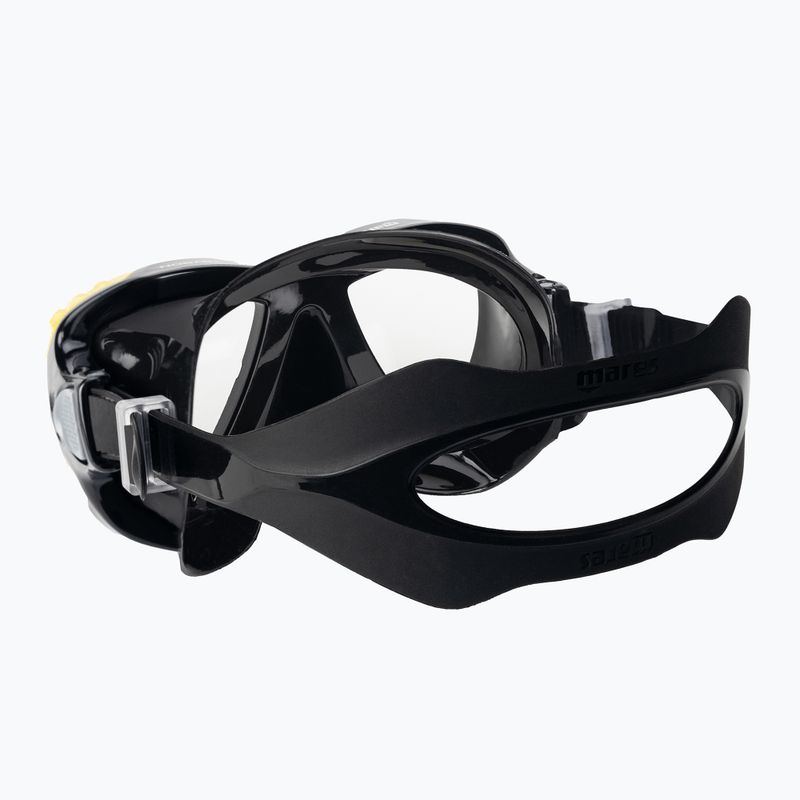 Maschera da snorkeling Mares Trygon giallo/nero 4