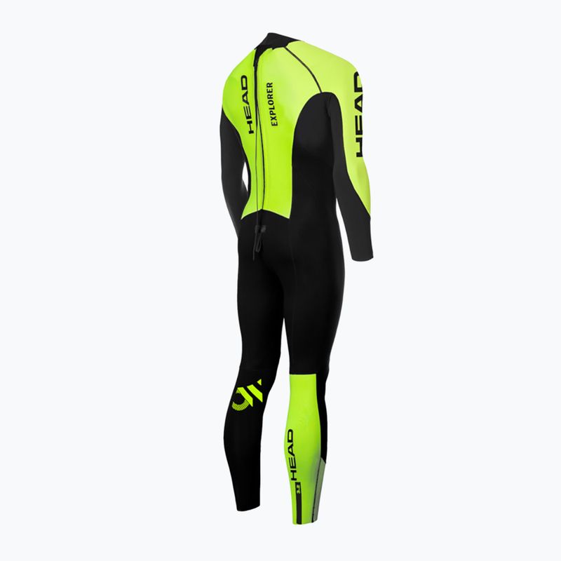 Muta da triathlon da uomo HEAD Ow Explorer FS 3.2.2 nero/lime 2
