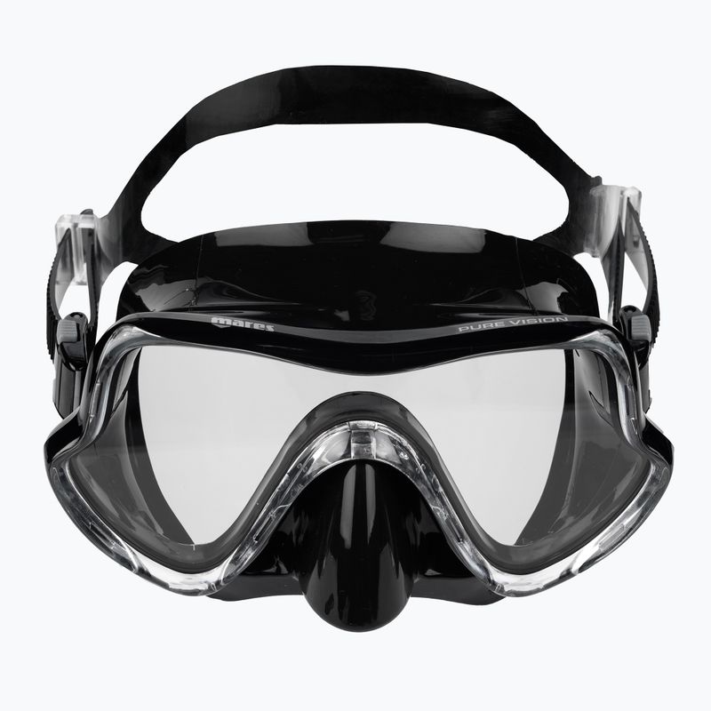 Maschera da snorkeling Mares Pure Vision nera 2