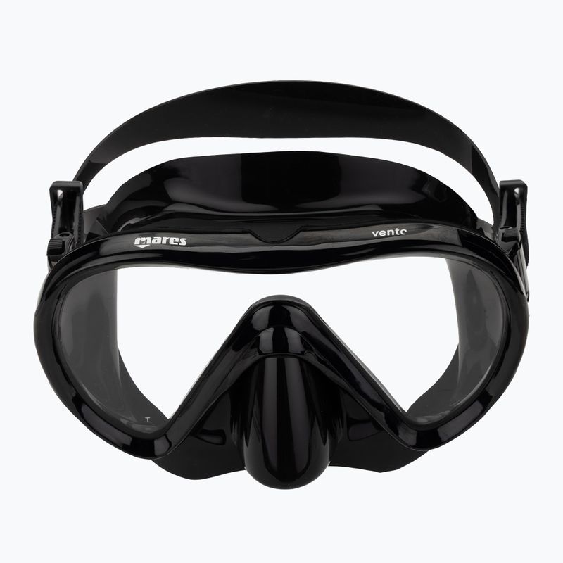 Maschera da snorkeling Mares Vento nero/nero 2