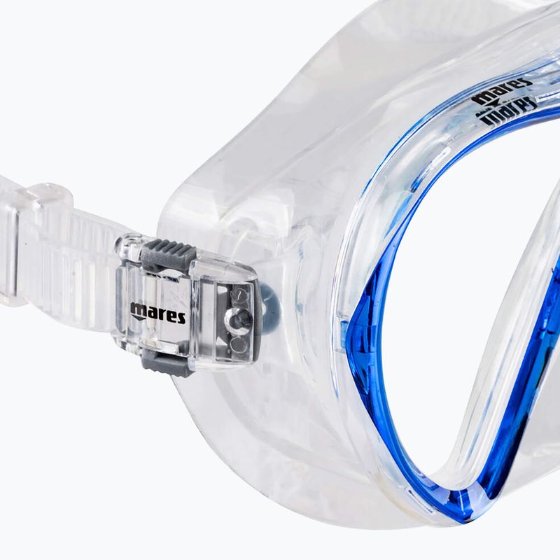 Maschera da snorkeling Mares Vento royal blue/clear 2