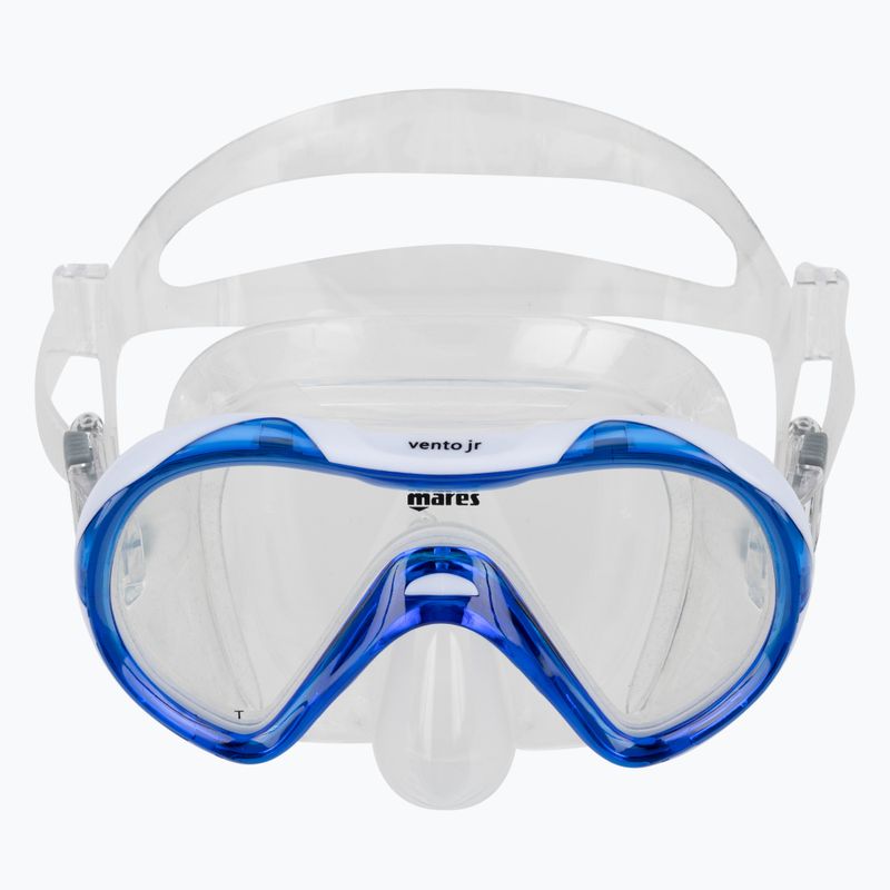 Maschera da snorkeling Mares Vento SC trasparente/blu per bambini 2
