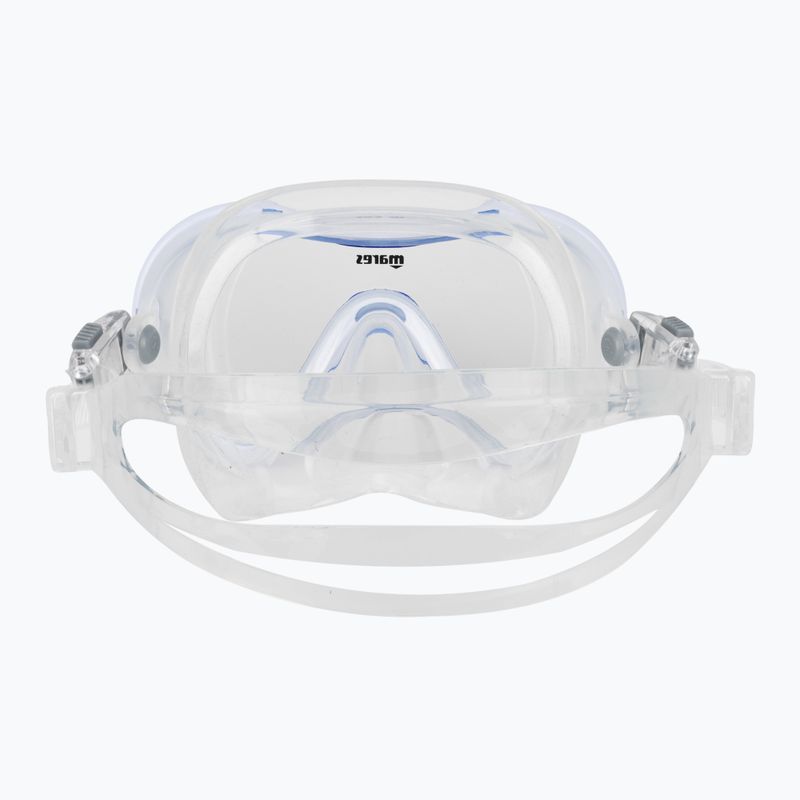 Maschera da snorkeling Mares Vento SC trasparente/blu per bambini 5