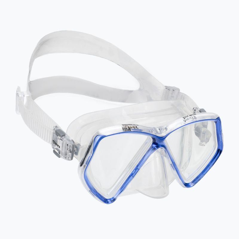 Maschera subacquea per bambini Mares Pirate trasparente/blu