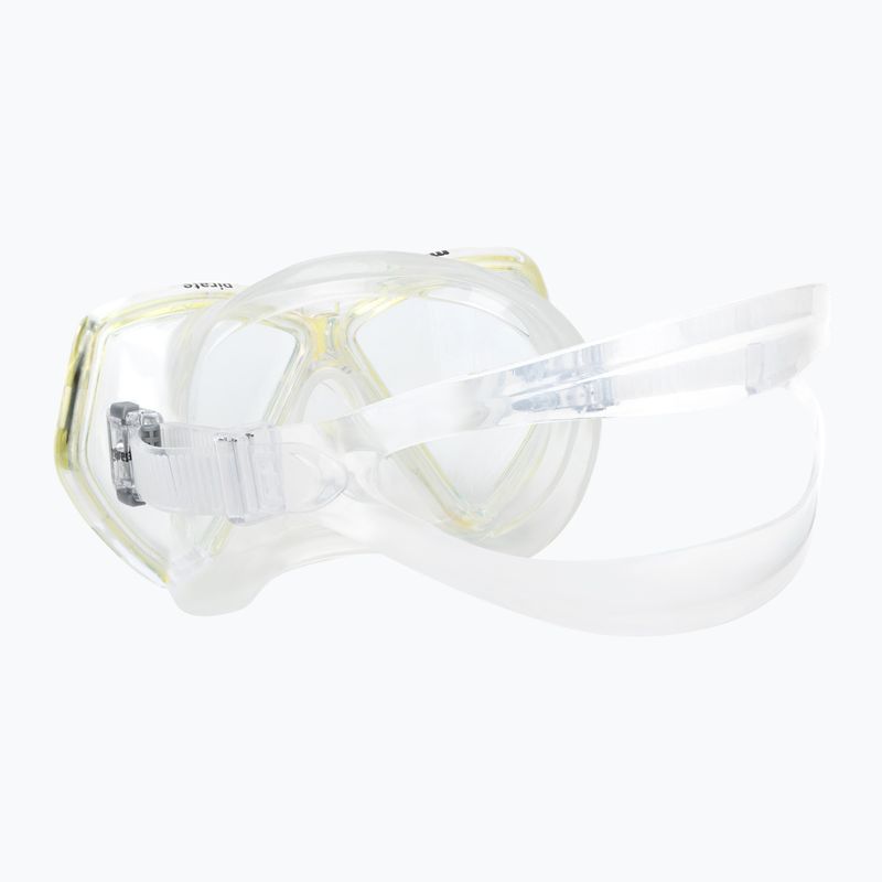 Maschera subacquea per bambini Mares Pirate trasparente/gialla 4