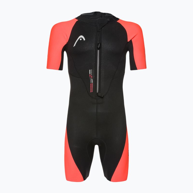 Muta da triathlon HEAD SwimRun Multi Shorty 2.5 nero/arancio da uomo 2