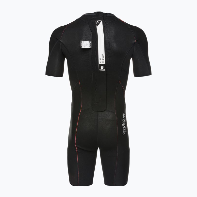 Muta da triathlon HEAD SwimRun Multi Shorty 2.5 nero/arancio da uomo 5