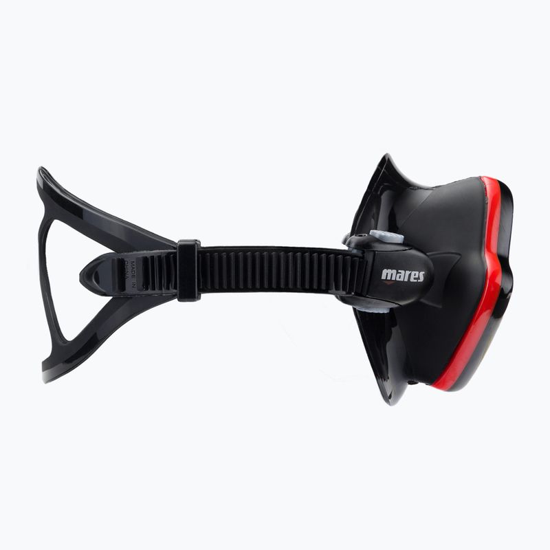 Maschera subacquea Mares One Vision nera/rossa 3