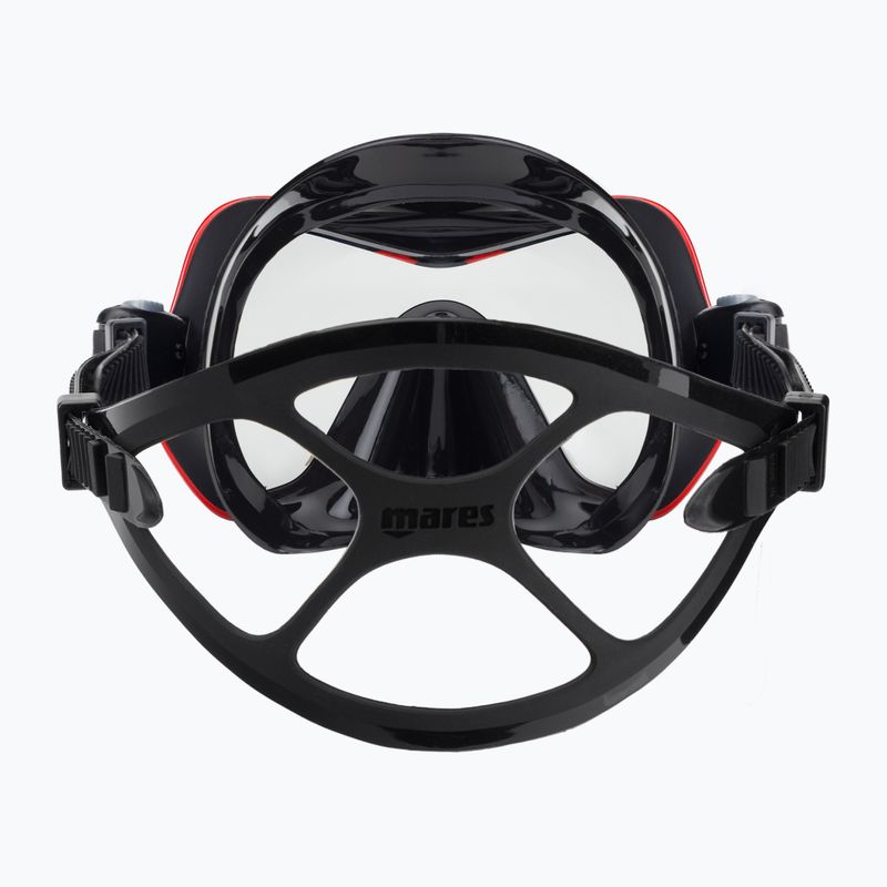 Maschera subacquea Mares One Vision nera/rossa 5
