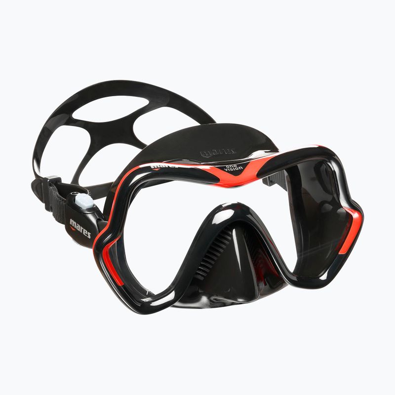 Maschera subacquea Mares One Vision nera/rossa 6