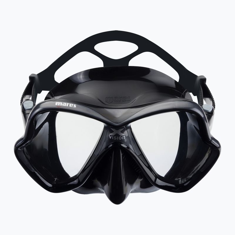 Mares X-Vision maschera subacquea nera 2