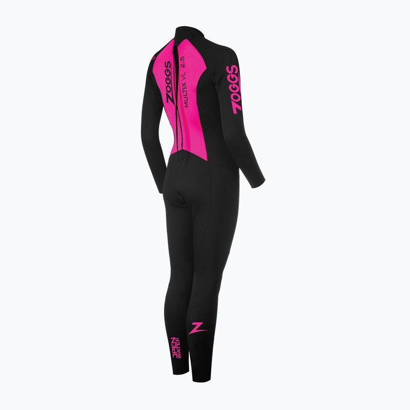 Schiuma da nuoto da donna Zoggs Ow Multix Vl 2,5 mm nero/rosa 2