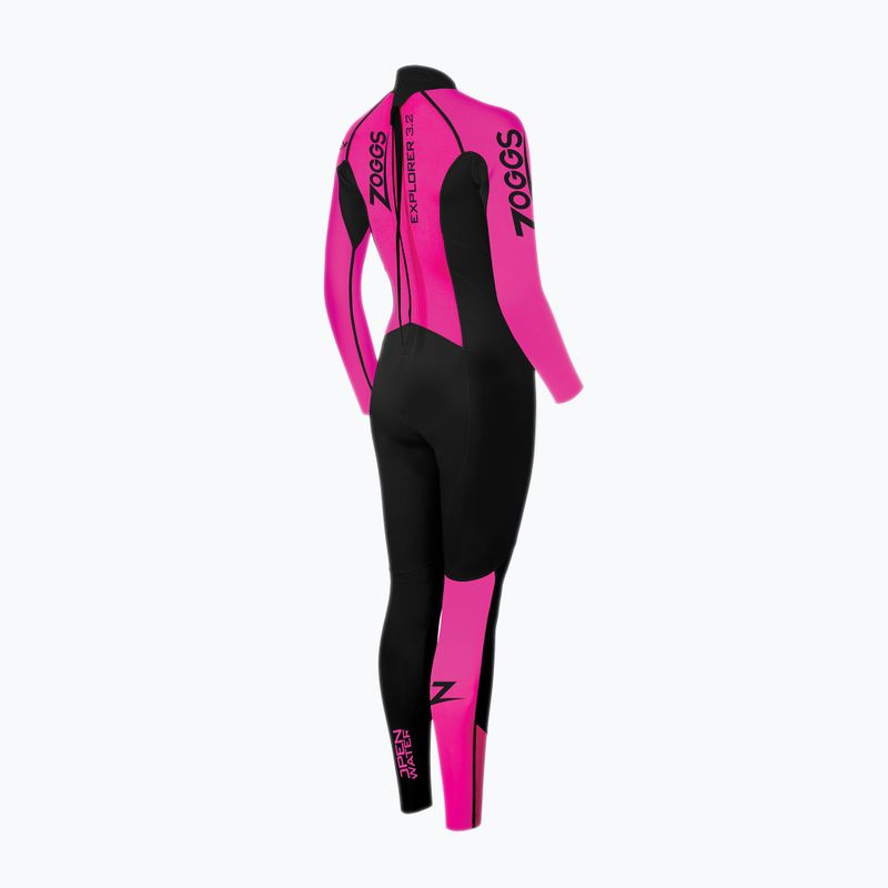 Schiuma da nuoto da donna Zoggs Ow Explorer Fs 3.2.2 mm nero/rosa 2
