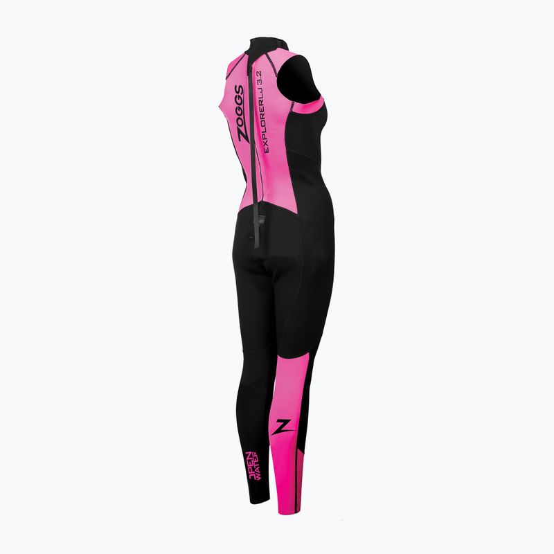 Muta da nuoto da donna Zoggs OW Explorer LJ 3.2.2 mm nero/rosa 2