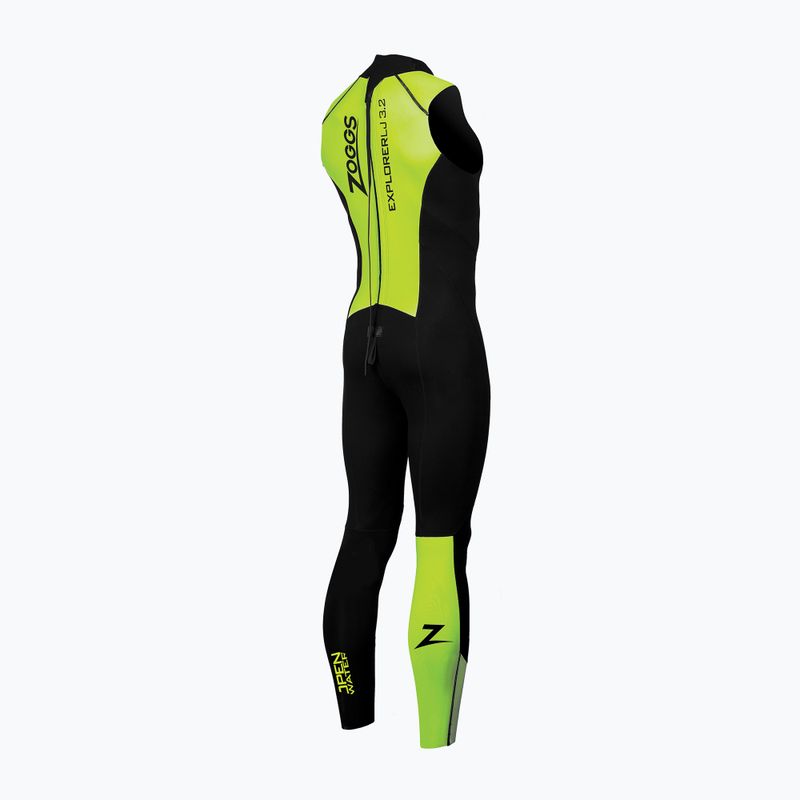 Muta da nuoto da uomo Zoggs OW Explorer LJ 3.2.2 mm nero/lime 2