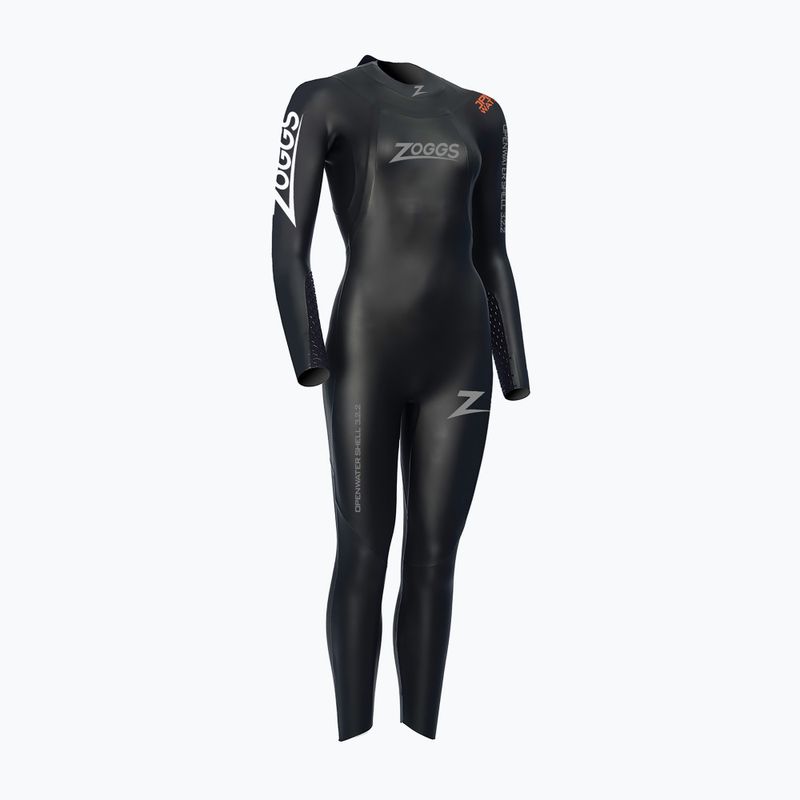 Schiuma da nuoto da donna Zoggs Ow Shell Fs 3.2.2 mm nero/arancio