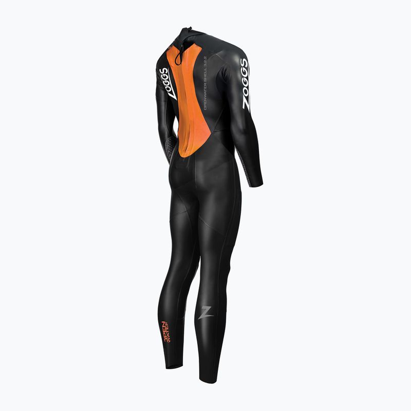 Schiuma da nuoto da donna Zoggs Ow Shell Fs 3.2.2 mm nero/arancio 2