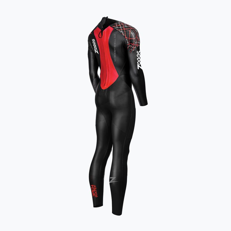 Schiuma da nuoto da donna Zoggs Ow Myboost Shell Fs 3,2 mm nero/rosso 2