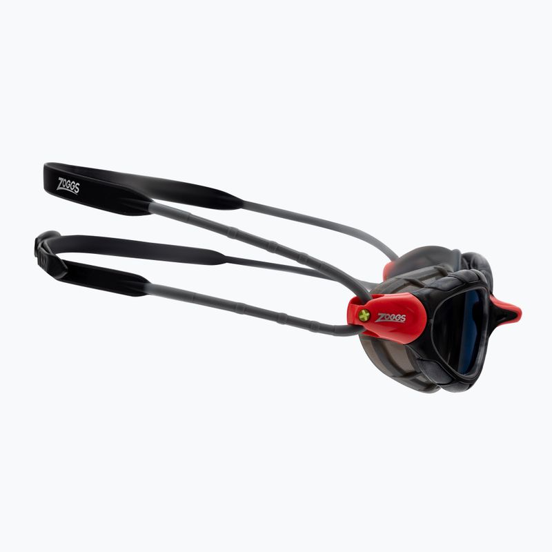 Occhialini da nuoto Zoggs Predator Titanium rosso/grigio/fumo specchiato 3