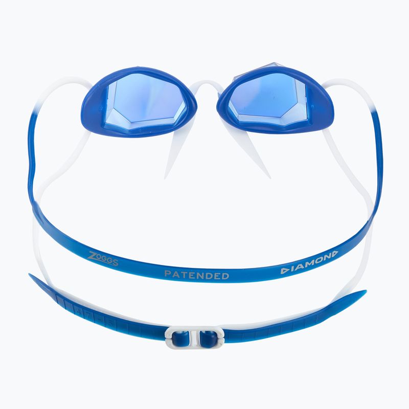 Occhialini da nuoto Zoggs Diamond Titanium blu/bianco/oro specchiante 4